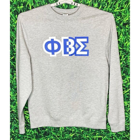 Phi Beta Sigma Fraternity 1914 Greek Gray Sweatshirt Men's Large HBCU - Picture 1 of 4